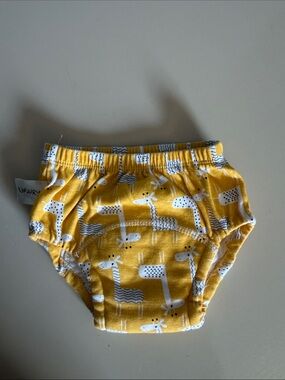 Up Airy Yellow Giraffe Print Kids Training Pants